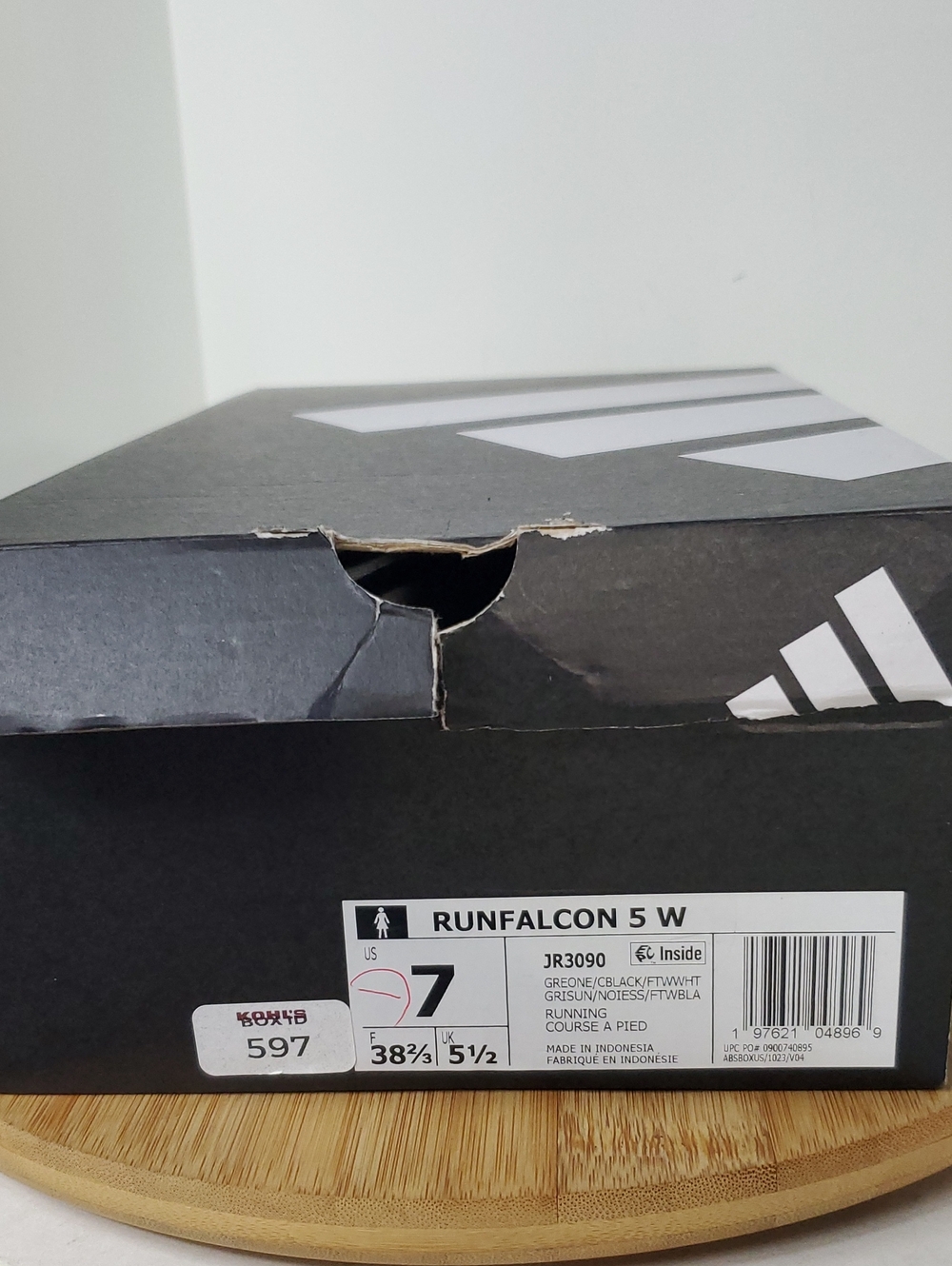 adidas Runfalcon 5 Women's Black and White Sneakers